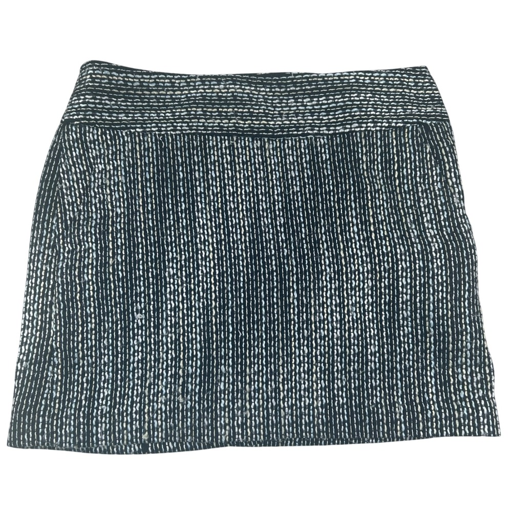Forenza Mini Skirt Womens 0 Black White Vintage 90s Tweed Textured Preppy VTG